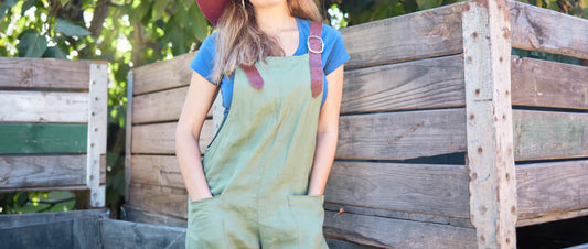 Linen Overalls with Pockets