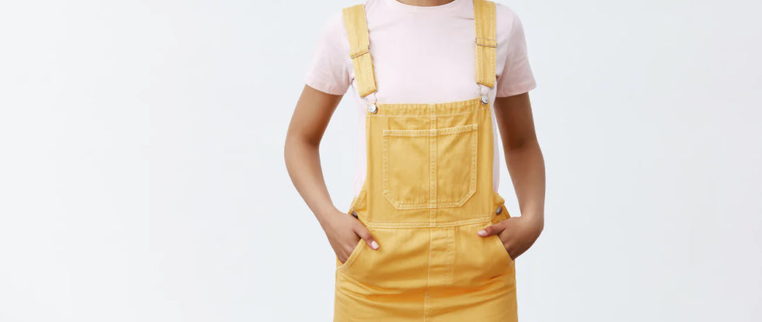 Move in Stretch Overalls with Pockets