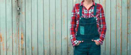 Straight-Leg Overalls with Pockets